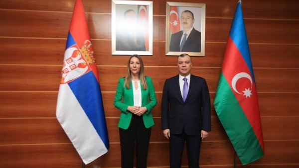 СЛЕДЕЋИ МЕСЕЦ КРЕЋЕ ЛИНИЈА БЕОГРАД - БАКУ И НИЗ ВАЖНИХ ПОСЕТА Ђедовић Хандановић разговарала са министром финансија Азербејџана (ФОТО)
